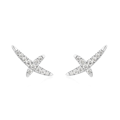 Silver Kiss Pave Studs | Ania Haie Australia